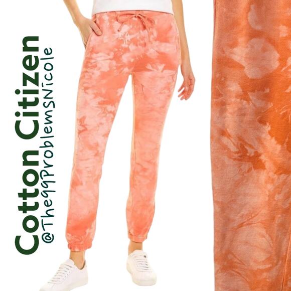 Cotton Citizen Milan Sweats in Dahlia Crystal Splatter - Picture 1 of 12